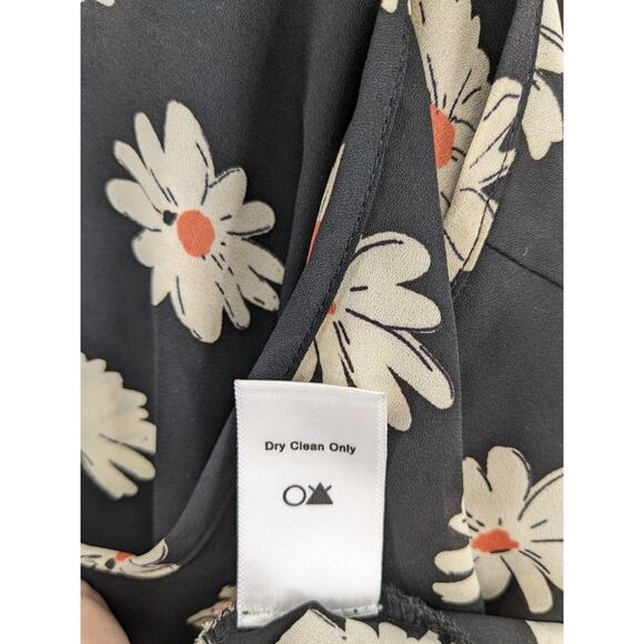 ASTR Floral Tiered Crop Top Large Sleeveless Daisy Flowy Layered Overlay Ruffle - Picture 7 of 12